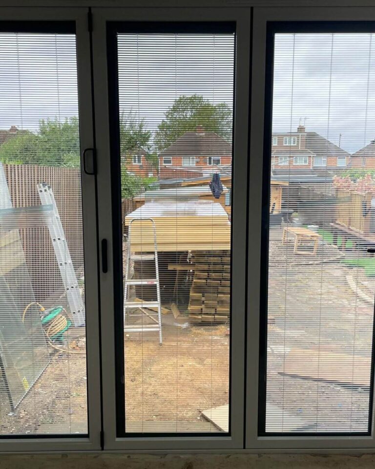 Integral blinds open