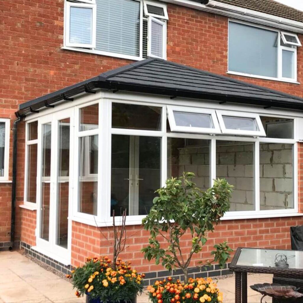 uPVC windows in a conservatory